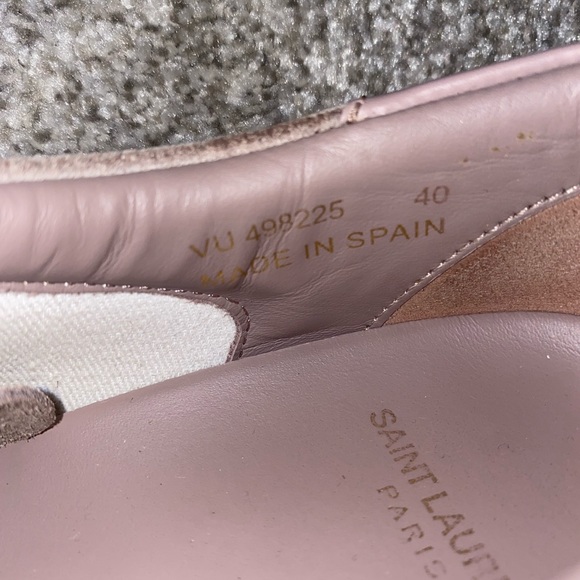 Saint Laurent Women's Pink Shoes Suede Sneakers Sneakers. - Picture 7 of 7